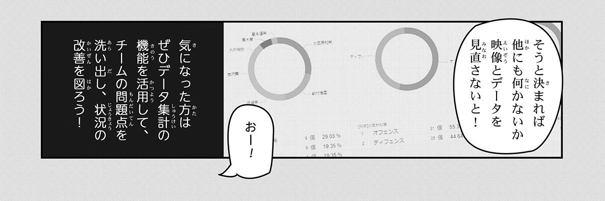 マンガでみる！データ集計・分析の活用法(サッカー編)③